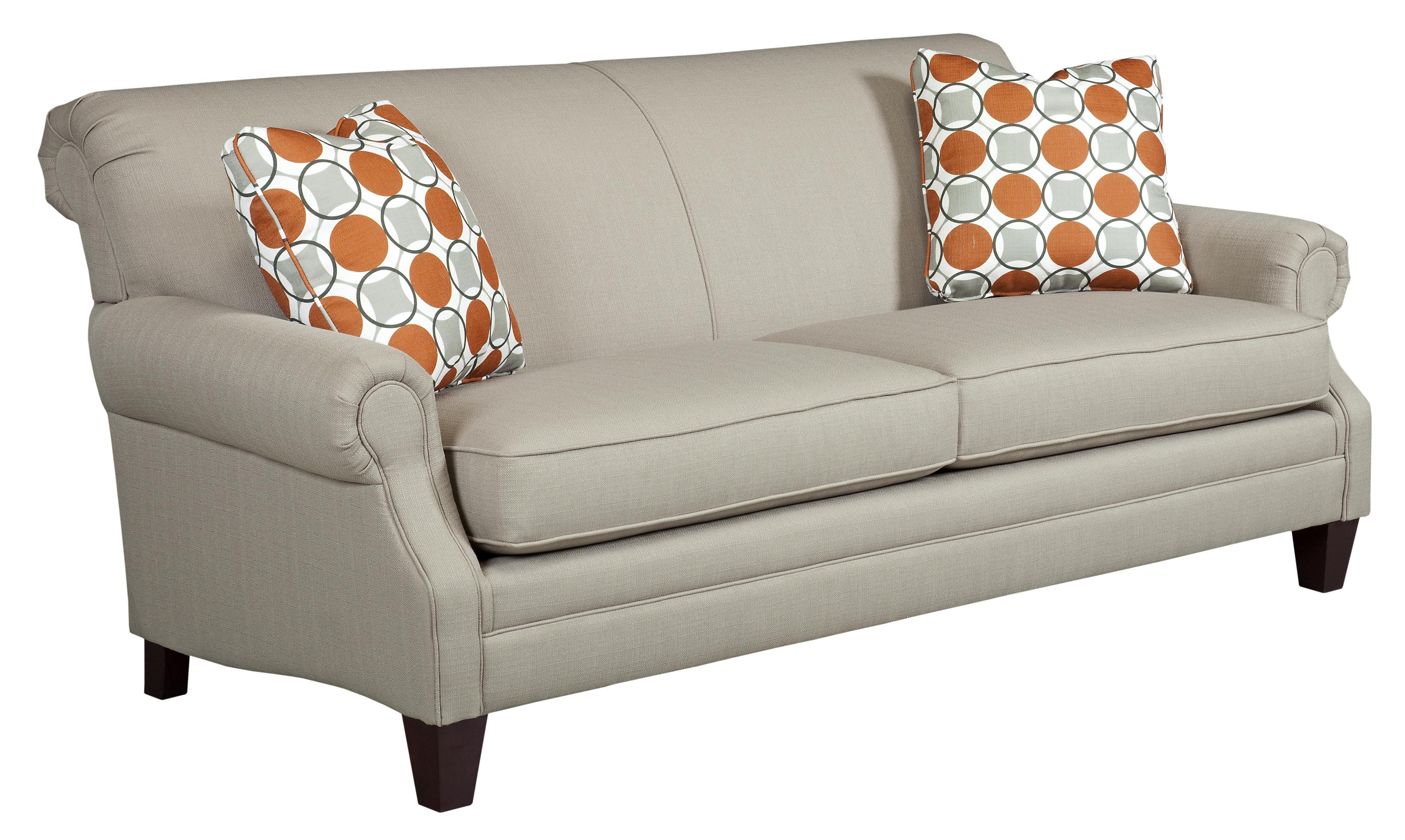 Kincaid Furniture Destin Rolled Arm Stationary Sofa Belfort Furniture